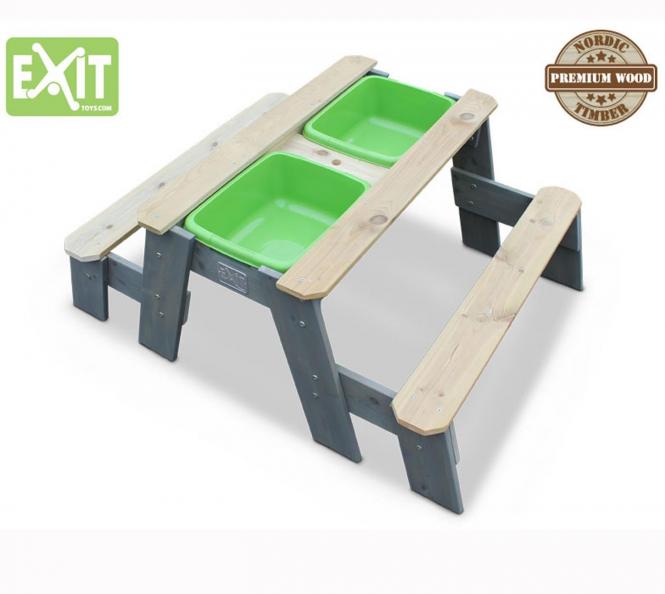Gartenmobel Outlet Weinheim : EXIT Aksent Sand, Wasser & Picknicktisch inkl 2 Bänken und Wannen Gartenmobel Outlet Weinheim : EXIT Aksent Sand, Wasser & Picknicktisch inkl 2 Bänken und Wannen