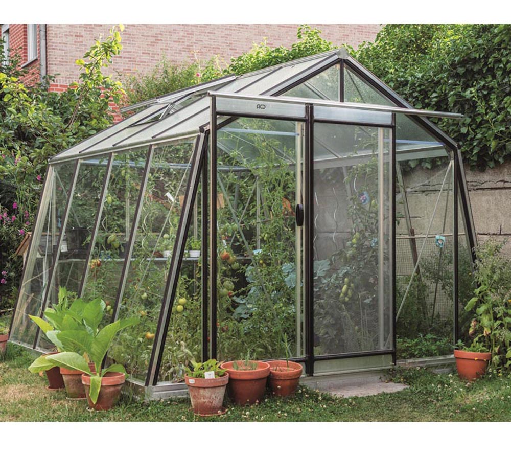 ACD Aluminium Glas Gewächshaus S104HBRAL mygardenhome