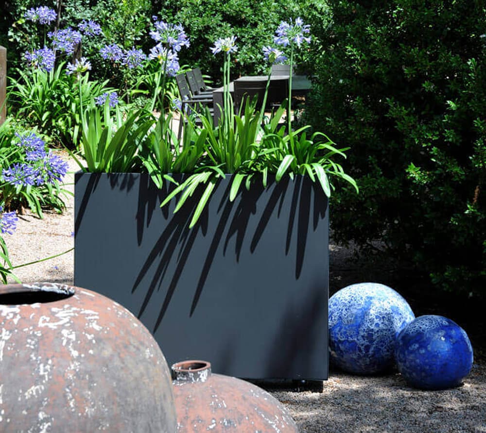 Herstera Garden Hochbeet Blumenkasten 100x23x75 cm anthrazit