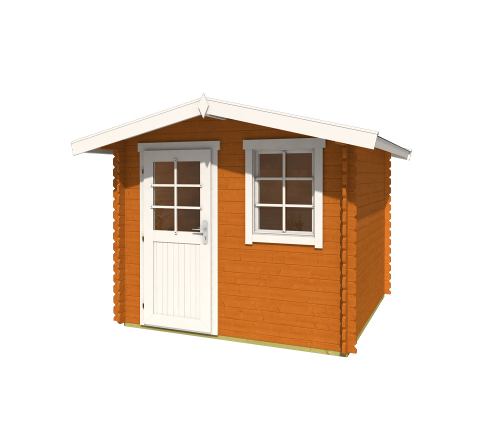 Lasita Maja Gartenhaus Cyprus 1b Holzhaus 3x3 M 18 Mm Eiche