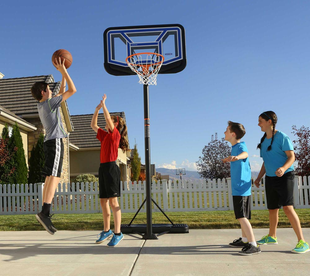 Lifetime Stahl Basketballkorb Miami | Blau | 304 cm | mygardenhome