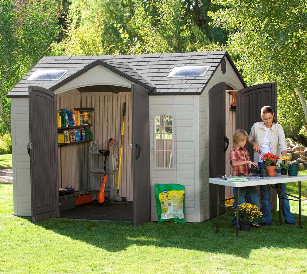 Lifetime Kunststoff Geratehaus Stratos 305x244 Cm Mygardenhome
