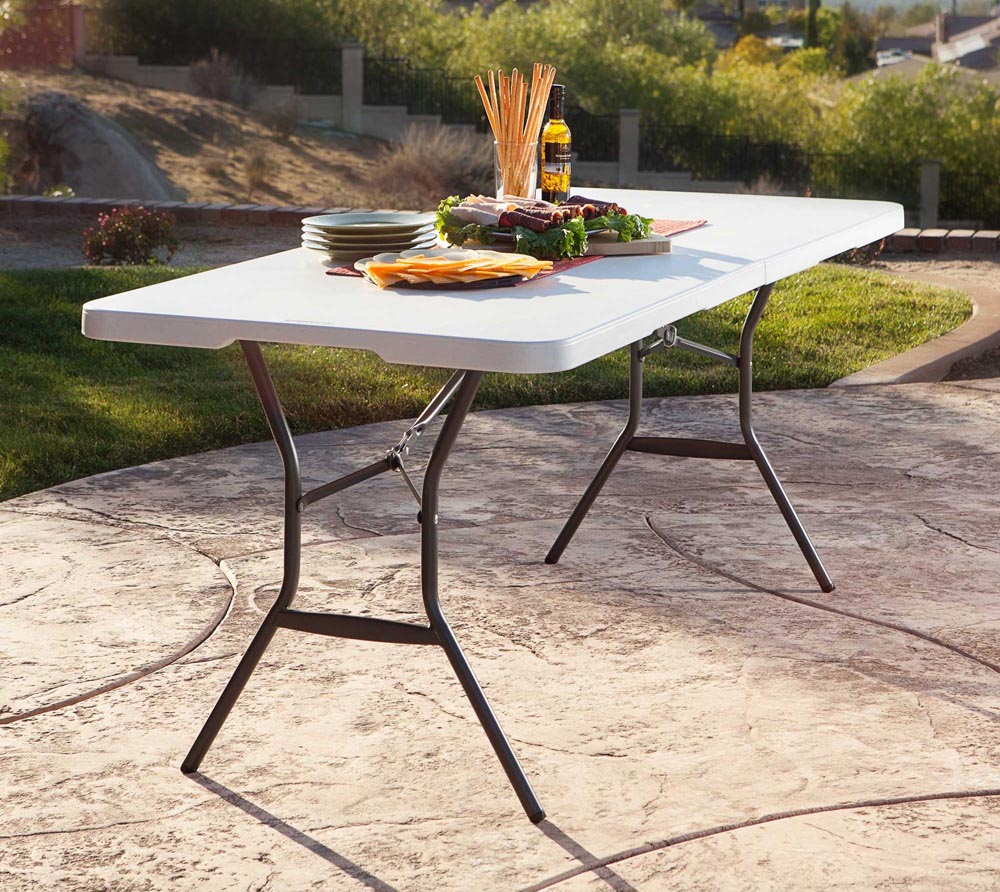 Lifetime Kunststoff Klapptisch 182x76x74 Cm Mygardenhome