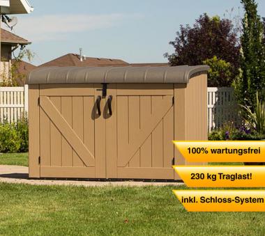 Gartenmobel Lounge Bank : Lifetime XXL Kunststoff Mülltonnenbox, Gerätebox, Aufbewahrungsbox Gartenmobel Lounge Bank : Lifetime XXL Kunststoff Mülltonnenbox, Gerätebox, Aufbewahrungsbox