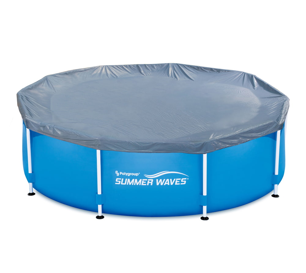 summer waves pool abdeckplane frame pool blau o305 cm