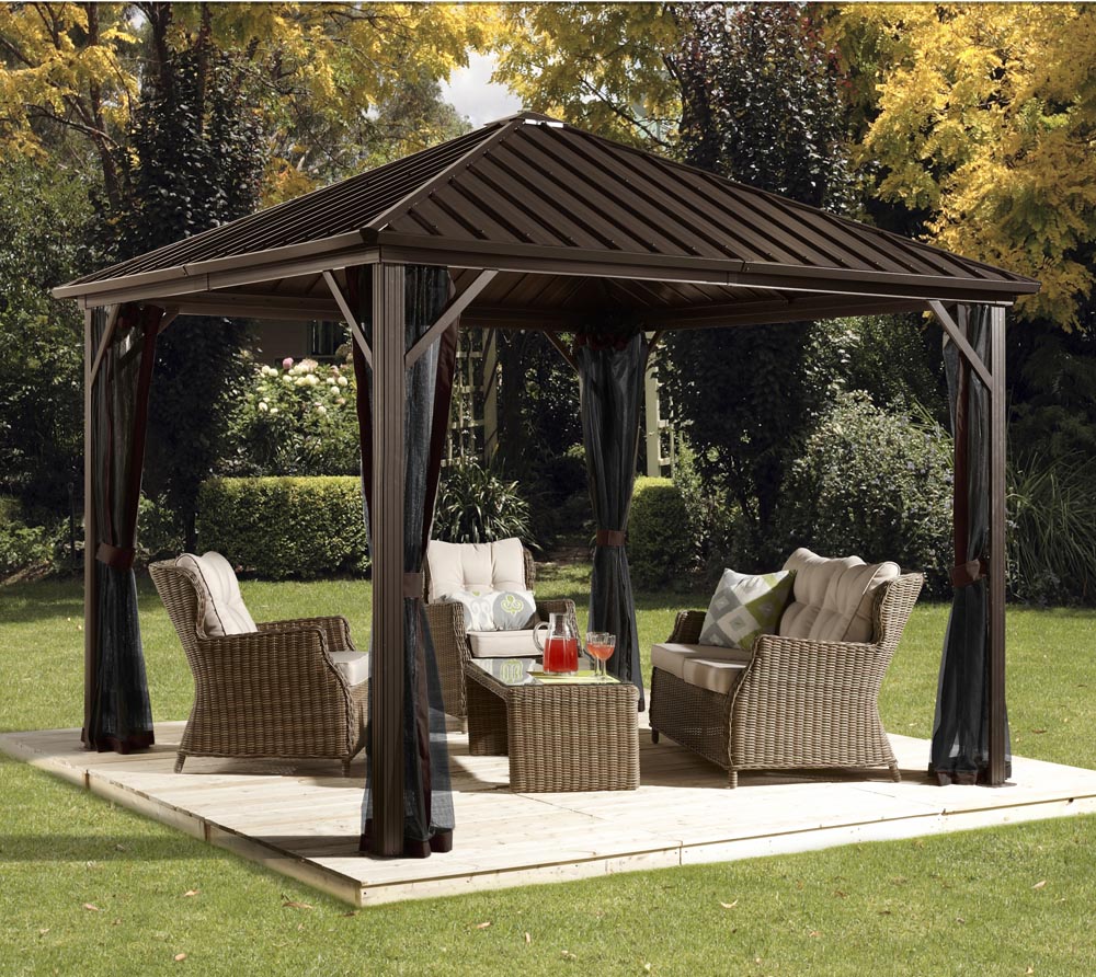 Sojag Aluminium Pavillon Gazebo Dakota 8x8 inkl. 244x244 cm