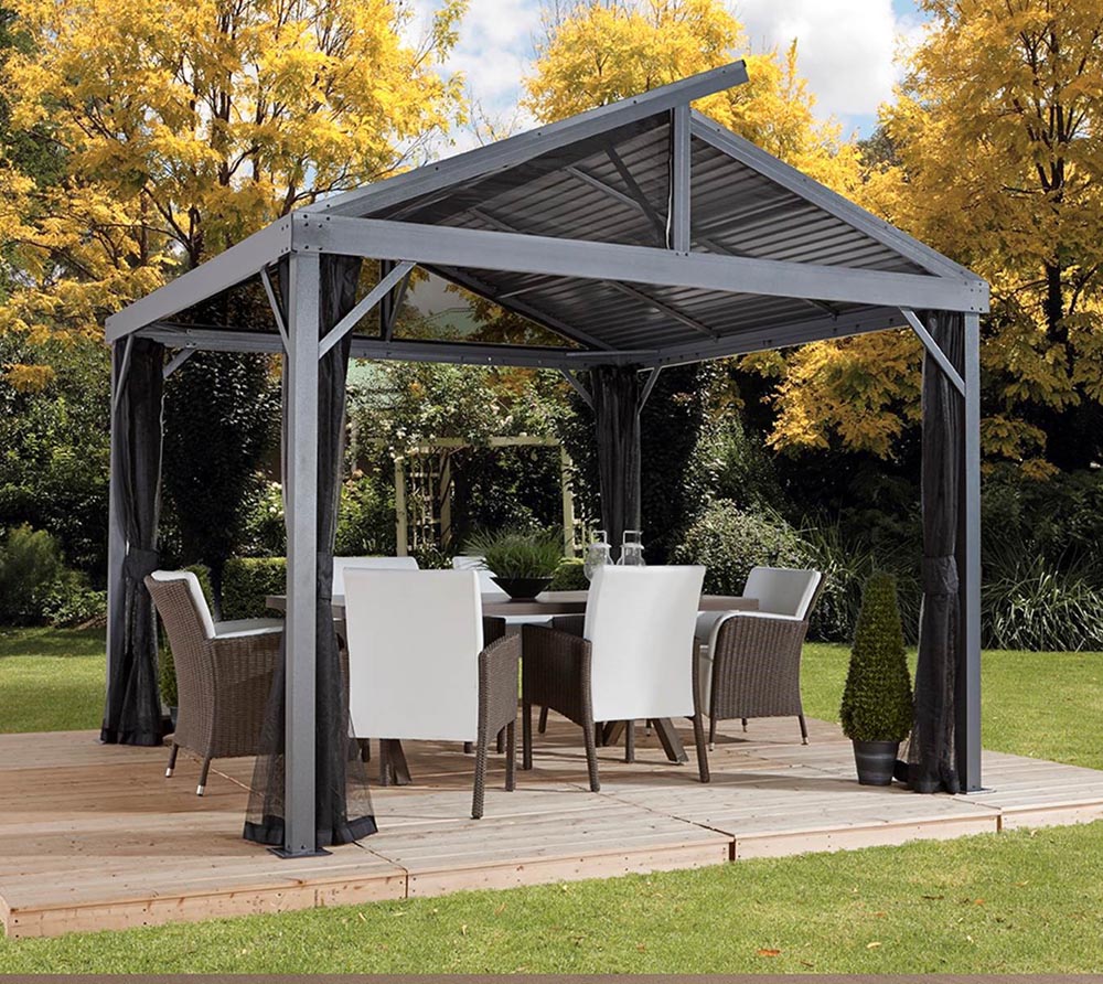 Sojag Aluminium Carport Pavillon South Beach 12x12 Inkl