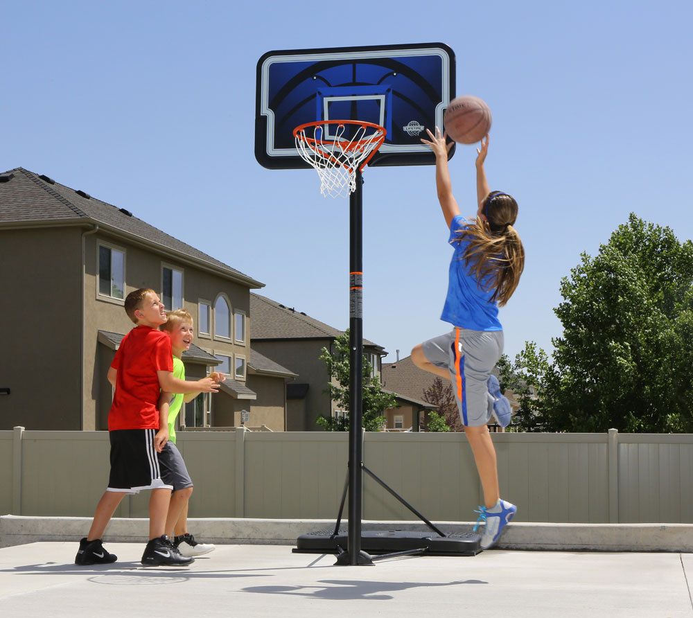 Lifetime Stahl Basketballkorb Nevada | Schwarz/Blau | 112x304 cm |  mygardenhome