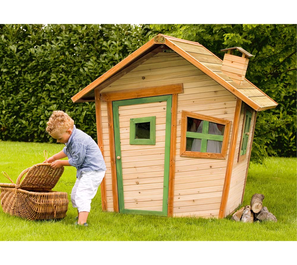Axi Kinderspielhaus Alice inkl. 3 Fenster und Schornstein | mygardenhome