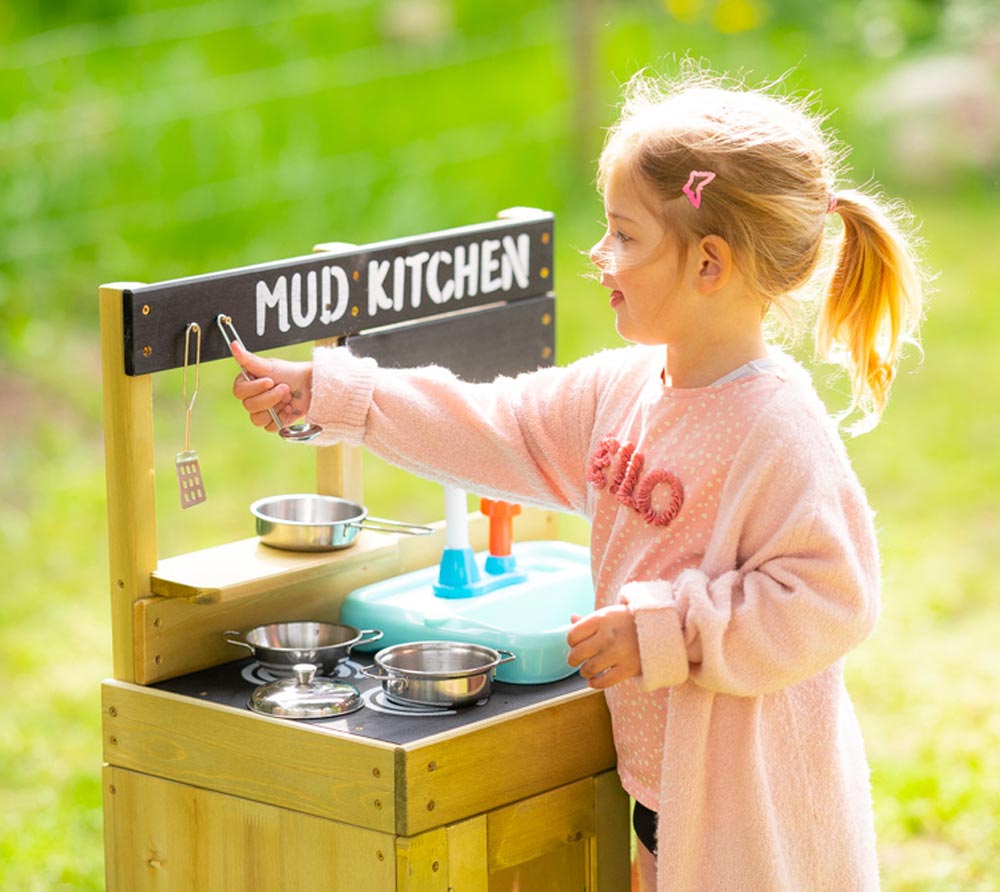 TP Toys Holz Matschküche Kinderküche inkl. Waschbecken natur mygardenhome TP Toys Holz Matschküche Kinderküche inkl. Waschbecken natur mygardenhome