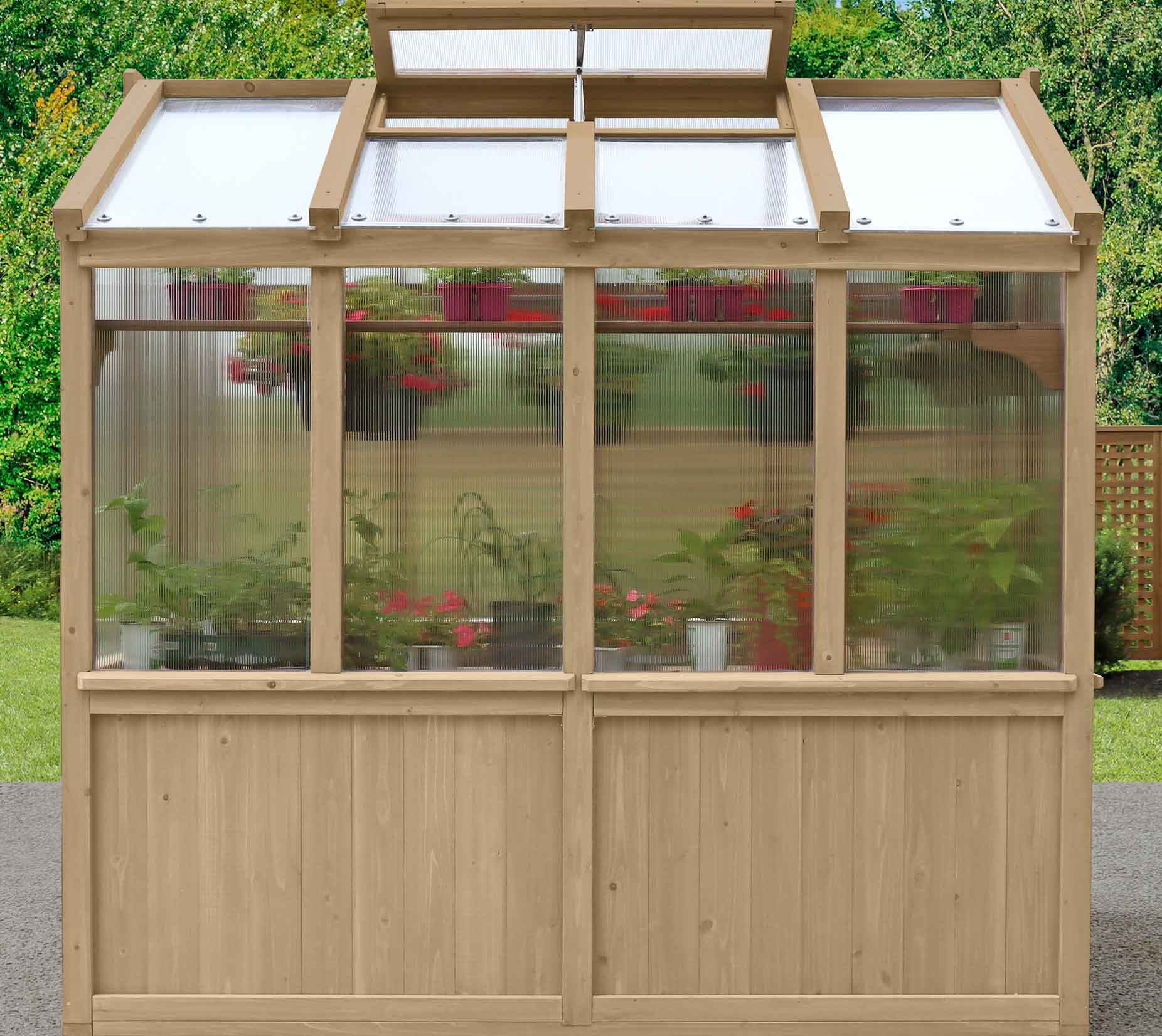 Westmann Holz Gewächshaus Paul Braun 238x204x236 cm mygardenhome