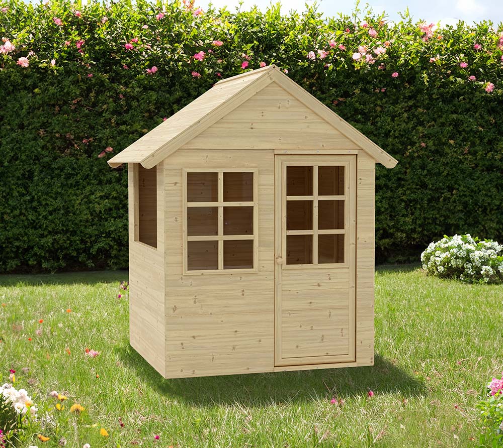 Westmann Holz Spielhaus Holla Natur 92x99x140 cm mygardenhome