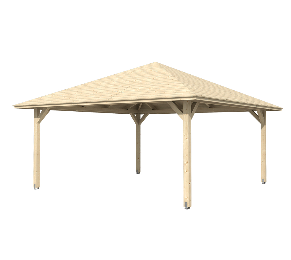 Skan Holz Holz Pavillon Cannes 4 Natur 569x569x360 cm mygardenhome