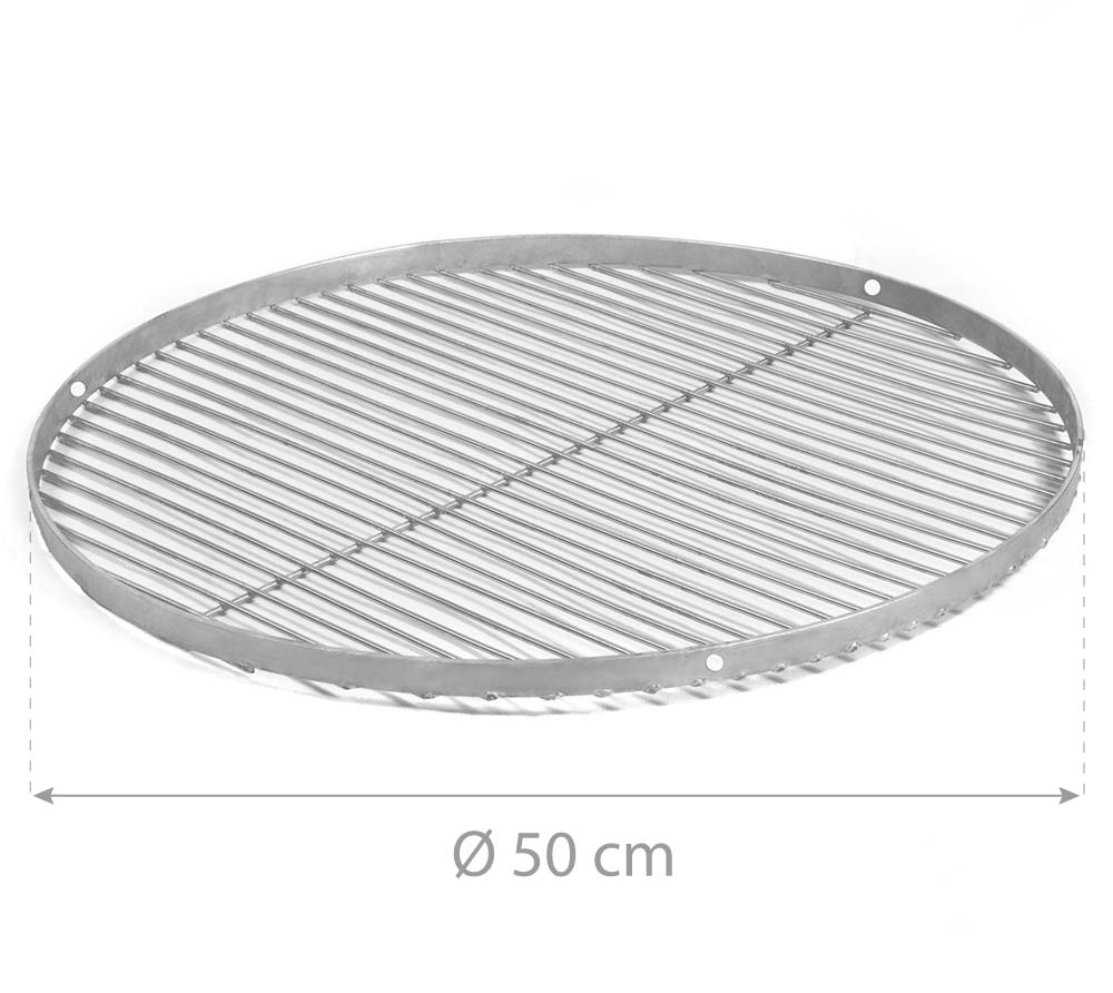 Floweringbeter Grillrost Edelstahl 43cm - Rundes Tablett Für Outdoor Grillen