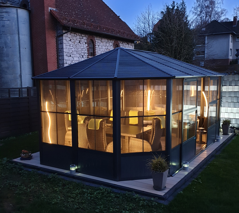 Sojag Aluminium Pavillon & Wintergarten Charleston 12x18 384x594 cm