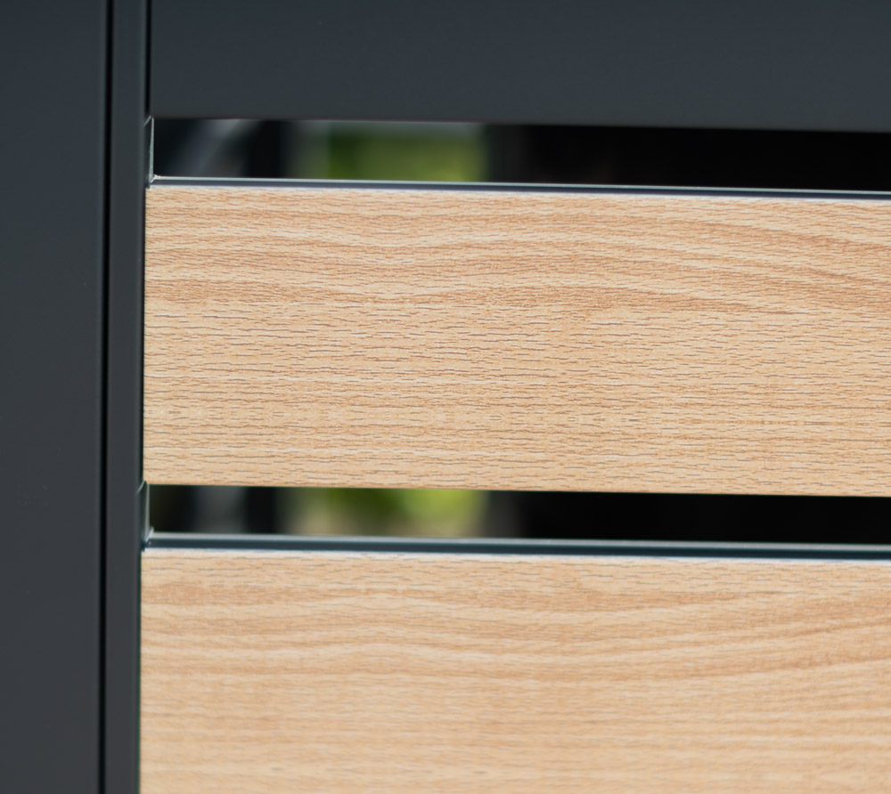 WESTMANN Mülltonnenbox Moderna 1 - Für 240L Tonne Anthrazit